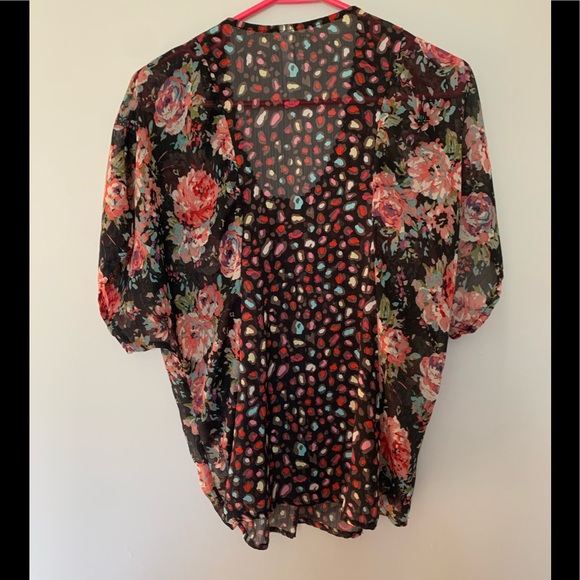Sz M Xhilaration Ladies Sheer Tunic Top - Picture 1 of 4